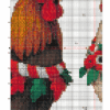 1_(tf)d165 Christmas Roosters - Cross Stitch Pattern PDF