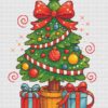 christmastreewithpresentsstitched Christmas Tree With Presents - Cross Stitch Pattern PDF