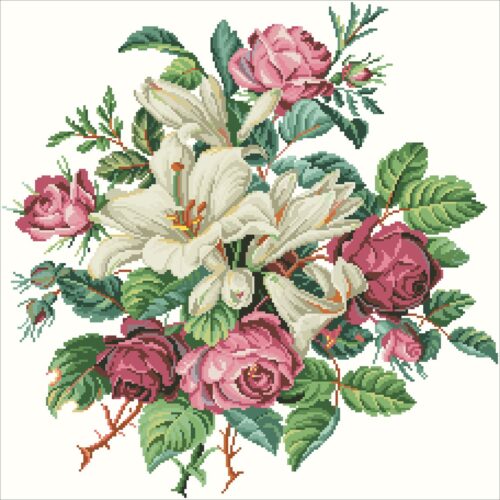 (TF)d2 Enchanted Roses - Cross Stitch Pattern PDF