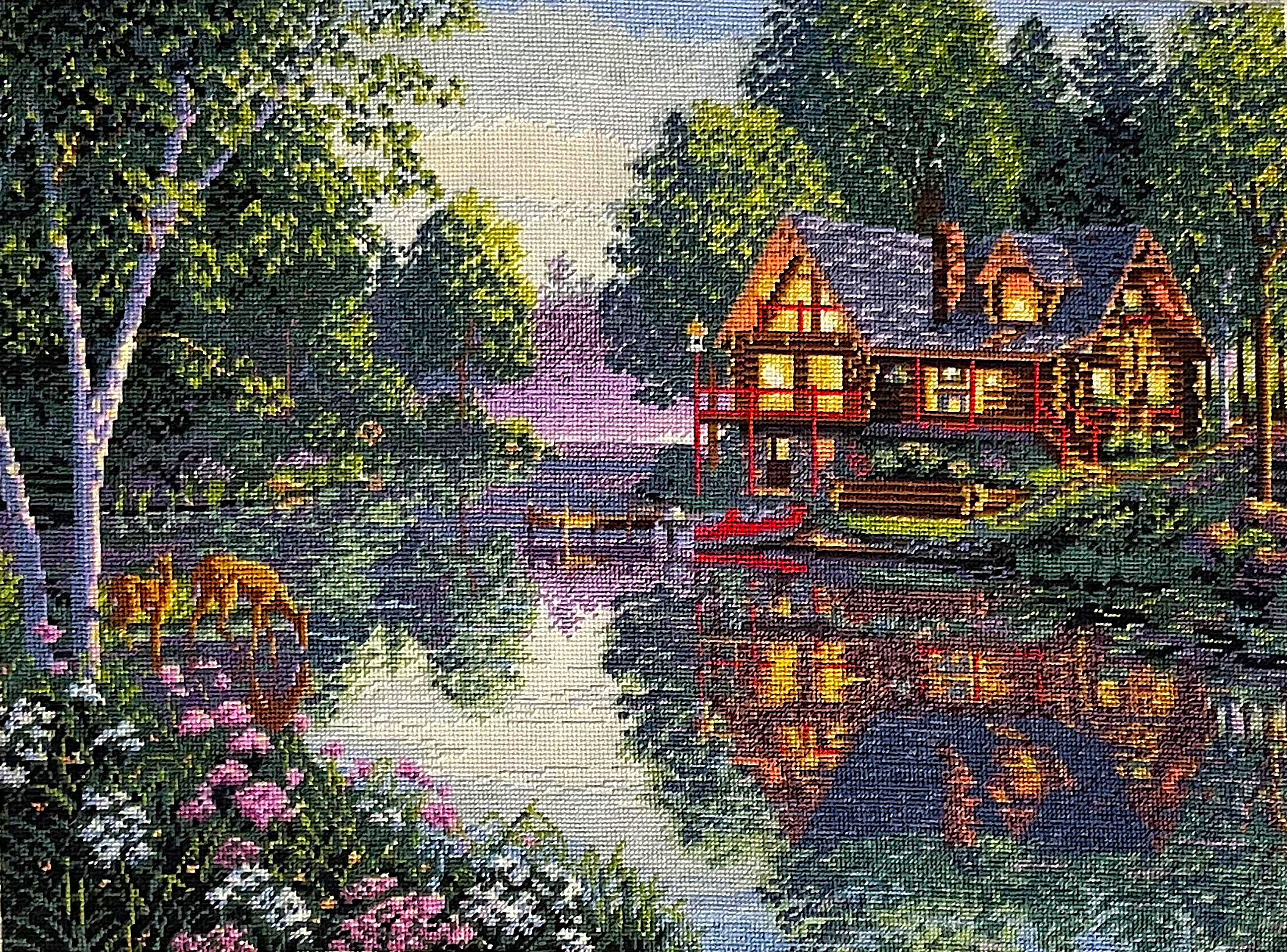 page Nature's Cabin - Cross Stitch Pattern PDF
