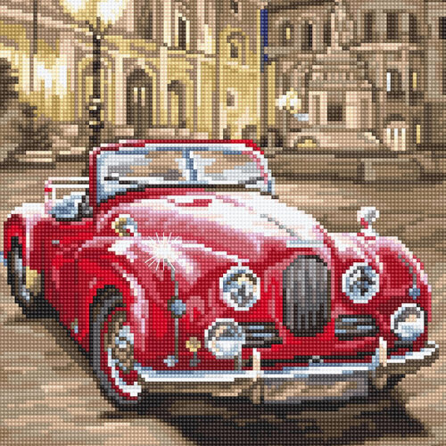 page Red Car - Cross Stitch Pattern PDF