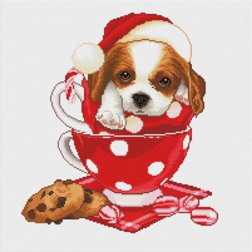 (TF)d33 Christmas St. Bernard - Cross Stitch Pattern PDF