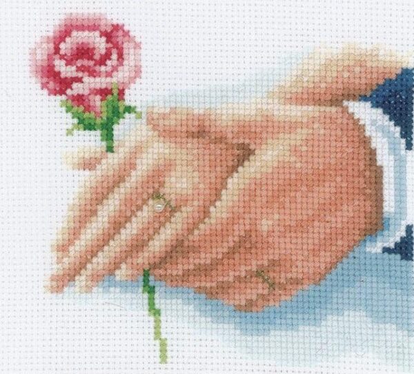 page Wedding Hands - Cross Stitch Pattern PDF