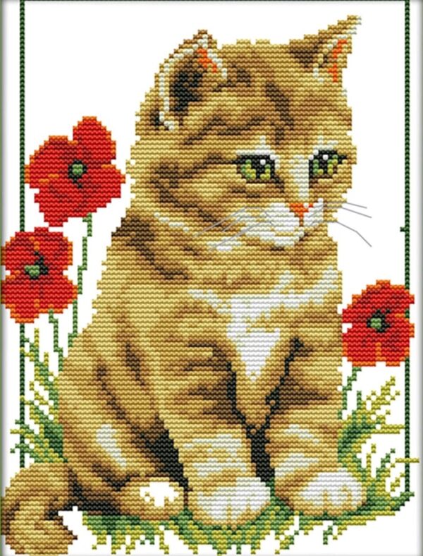 page Kittens - Cross Stitch Pattern PDF