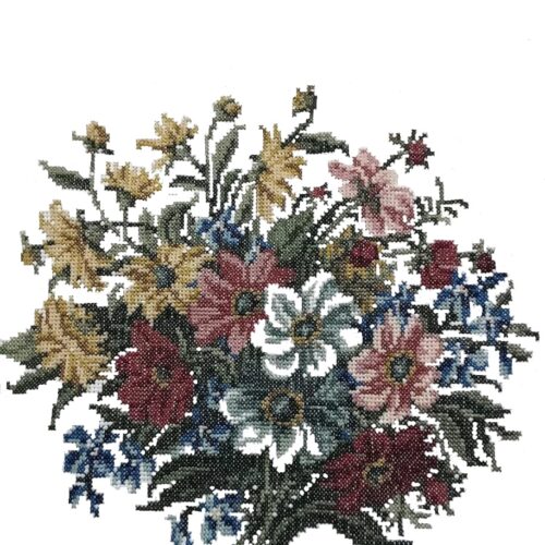 page Blooming Flowers - Cross Stitch Pattern PDF