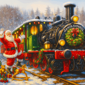 Santa Express - PDF Cross-stitch pattern