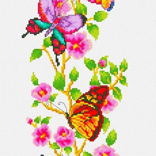 (SE)d61 Butterflies - Cross Stitch Design PDF