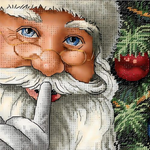 Santa's Here - Cross Stitch Design PDF