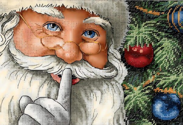 Santa's Here - Cross Stitch Design PDF
