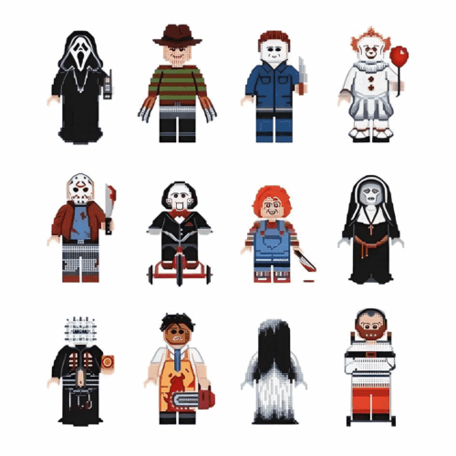 (TF)d46 Scary Movie Characters - Cross Stitch Pattern PDF