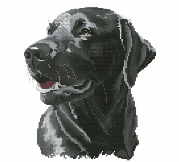 page HD Dog - Cross Stitch Pattern PDF