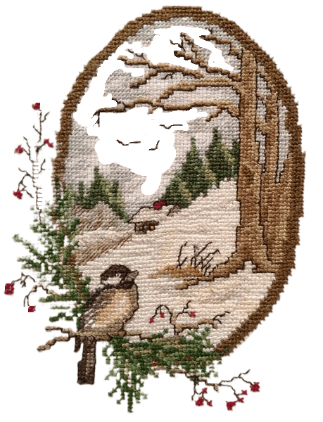Winter Bird - Cross Stitch Design PDF