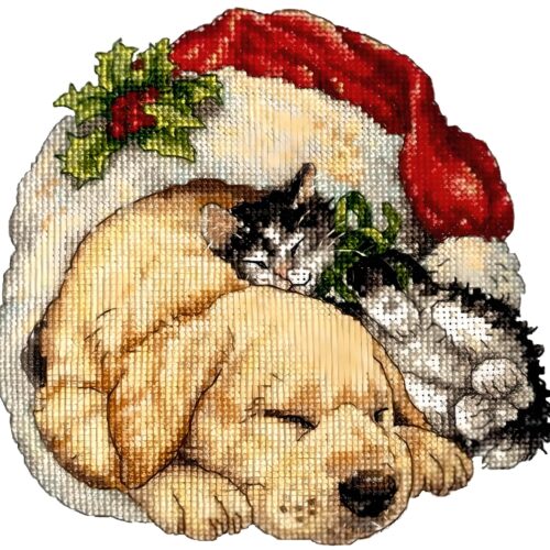 (SE)d35 Cat And Dog - Cross Stitch Design PDF