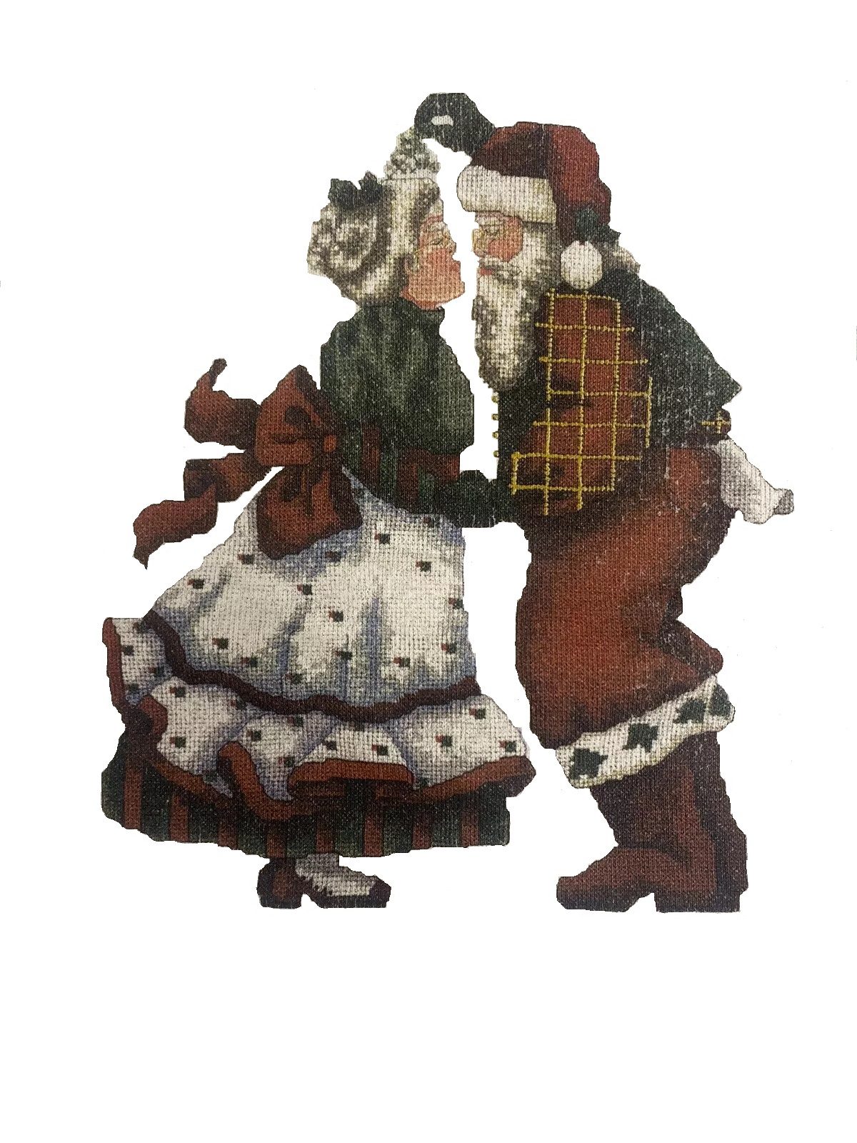 (TF)D116 Kissing Santaclaus - PDF Cross-stitch Pattern