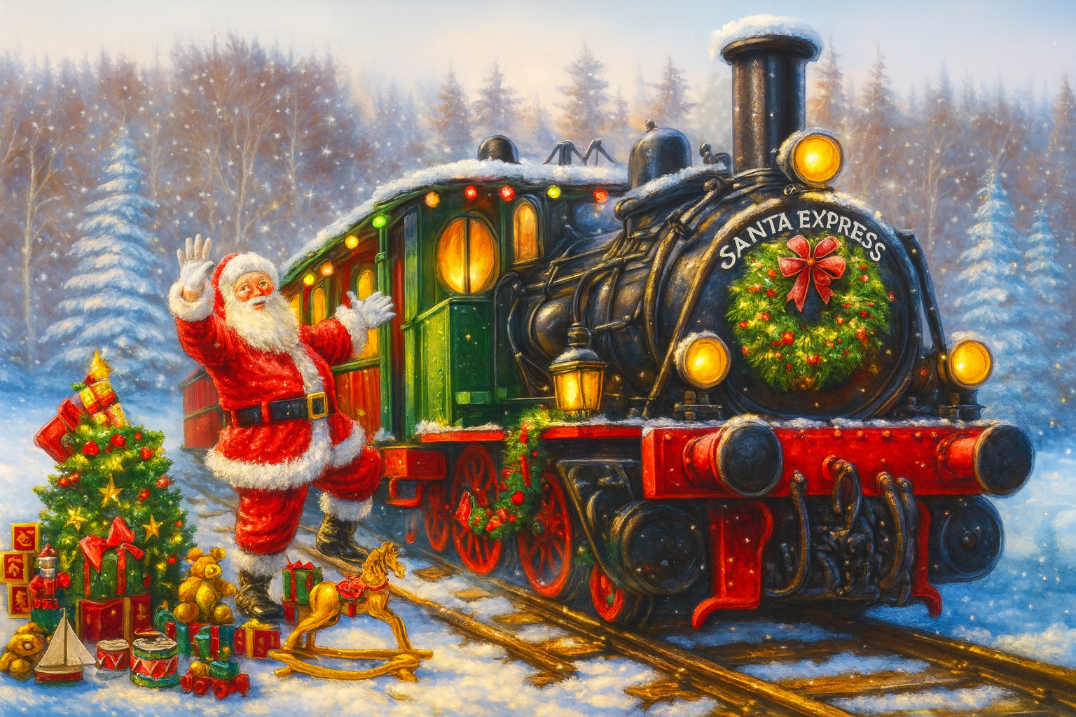 (TF)K58 Santa Express - PDF Cross-stitch pattern