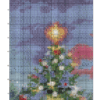Christmas Village at Dusk - Cross Stitch Design PDF