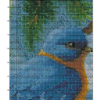 Winter Bluebirds on Snowy Pines – Cross Stitch Pattern PDF