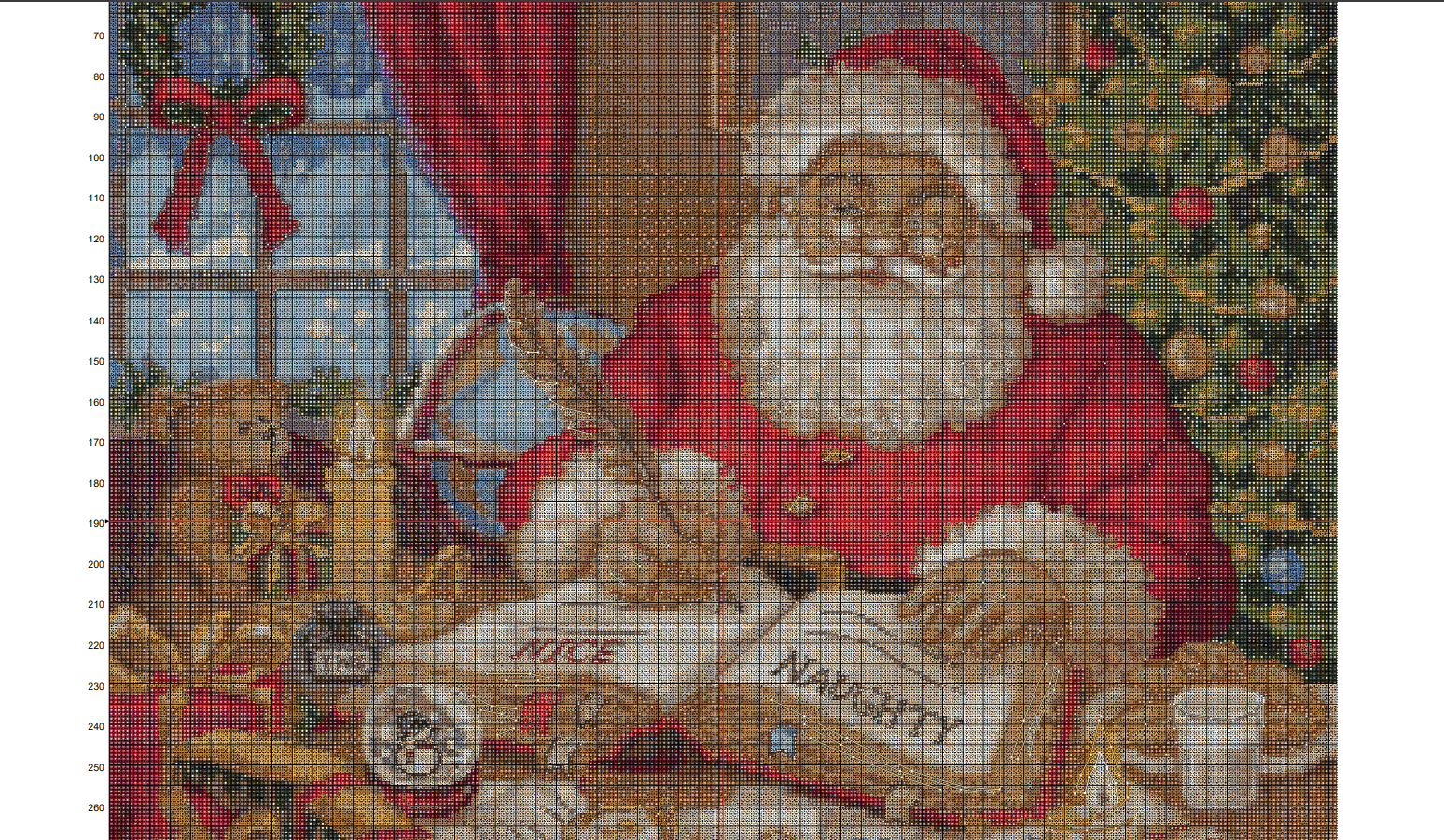 Santa's Naughty And Nice List - Cross Stitch Pattern PDF