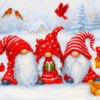 Three Christmas Gnomes