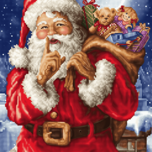 Santa’s Secret Delivery – Cross Stitch Pattern PDF
