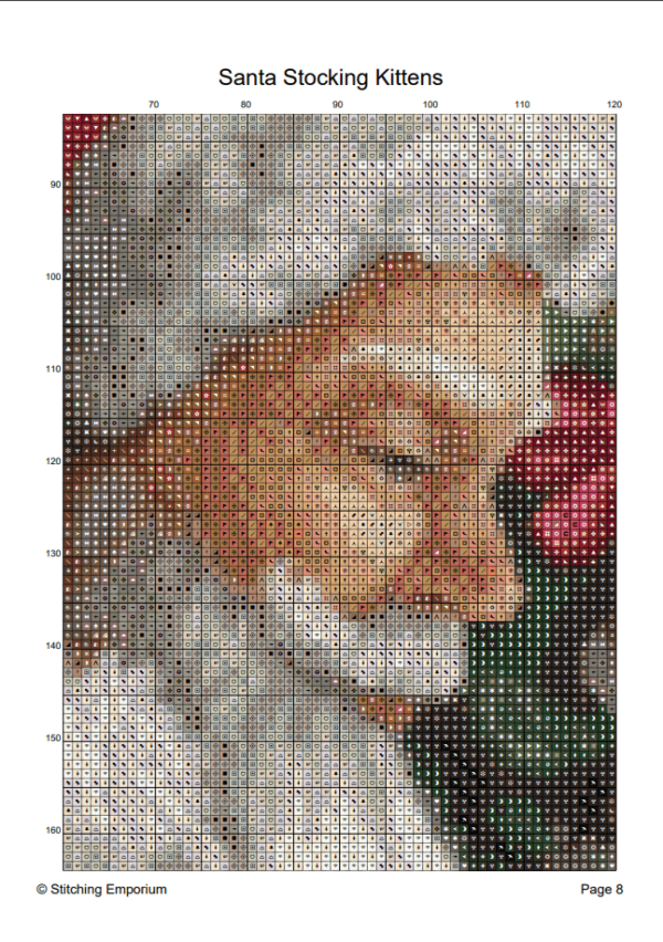 Santa Stocking Kittens – Cross Stitch Design PDF