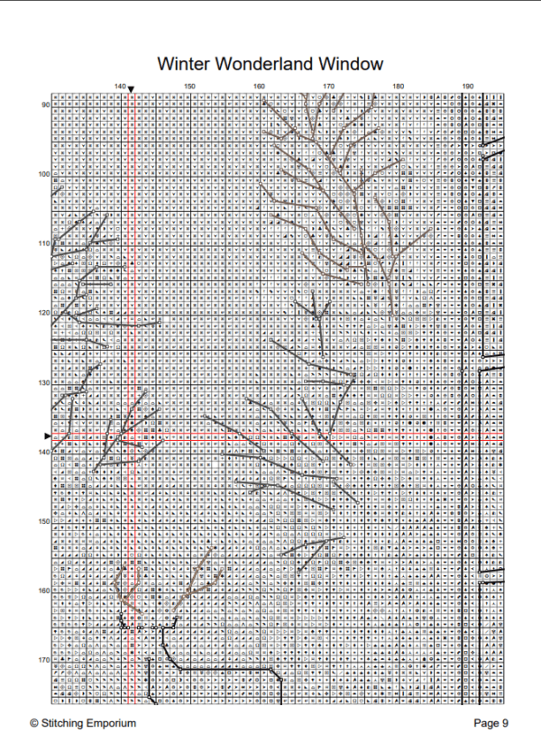 Winter Wonderland Window – Cross Stitch Pattern PDF
