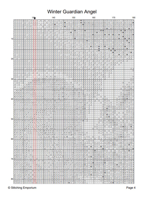 Winter Guardian Angel – Cross Stitch Design PDF