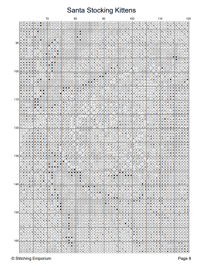 Santa Stocking Kittens – Cross Stitch Design PDF