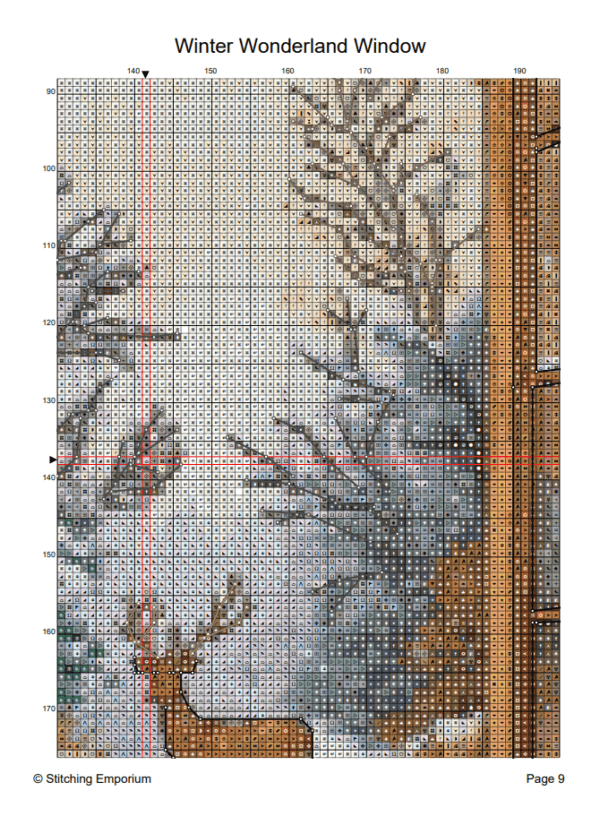 Winter Wonderland Window – Cross Stitch Pattern PDF