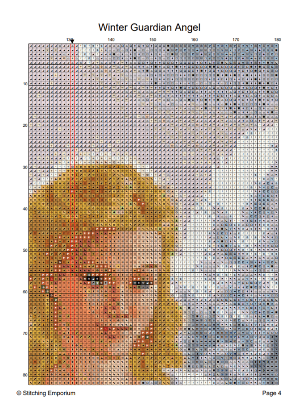 Winter Guardian Angel – Cross Stitch Design PDF