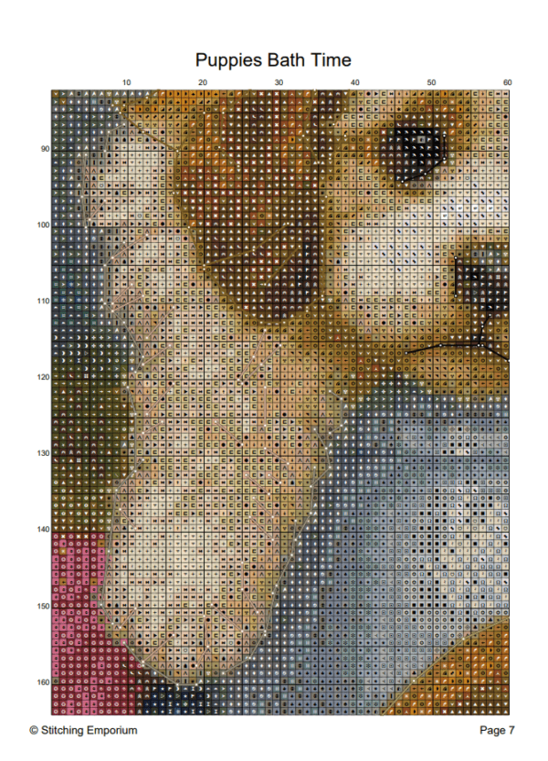 Puppies Bath Time – Cross Stitch Pattern PDF
