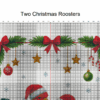 Two Christmas Roosters – Cross Stitch Pattern PDF