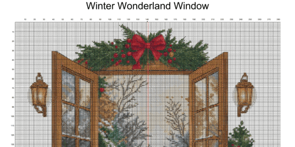 Winter Wonderland Window – Cross Stitch Pattern PDF
