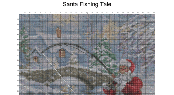 Santa’s Fishing Tale – Cross Stitch Design PDF