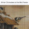 Winter Chickadees at the Bird Feeder – Cross Stitch Pattern PDF