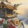 Winter Chickadees at the Bird Feeder – Cross Stitch Pattern PDF