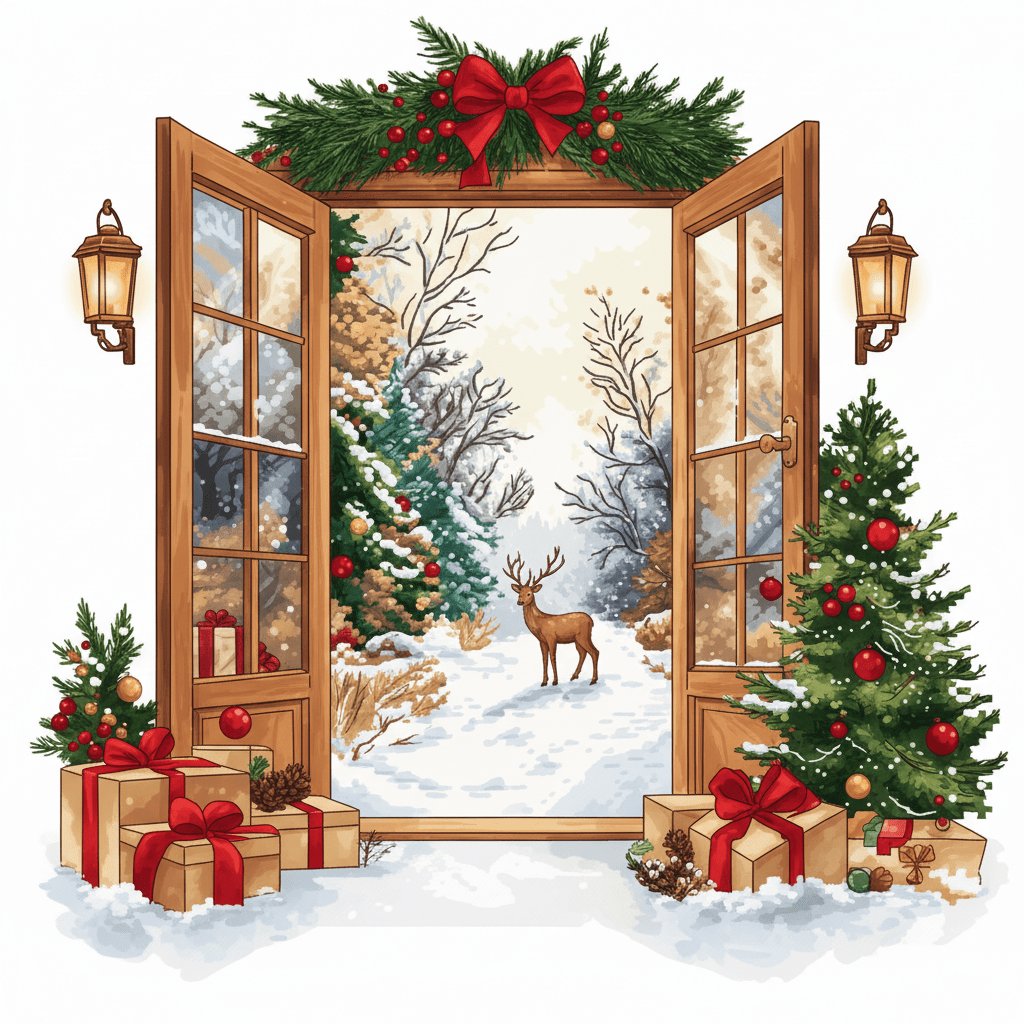 Winter Wonderland Window – Cross Stitch Pattern PDF