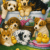 Puppies Bath Time – Cross Stitch Pattern PDF