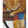 Cat on Sewing Table – Printable PDF Cross Stitch Pattern