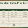 Mountain Cabin Pine Trees - Cross Stitch PDF - Elegant Needlework - Full Coverage - Detailed Stitch